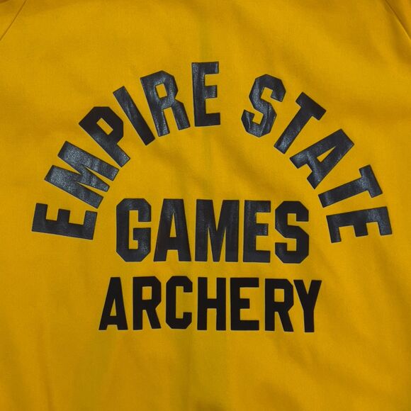 Vintage 1982 Syracuse Empire State Games Yellow Full Zip Track Jacket - Size XL - Picture 7 of 9